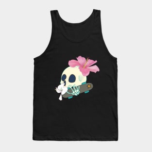 Cuban Flowers - skull Tank Top